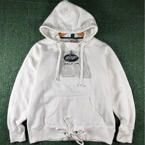 Chase Authentics Hoodie Women‎ M White Good NASCAR Dale Jr Amp Energy Pullover